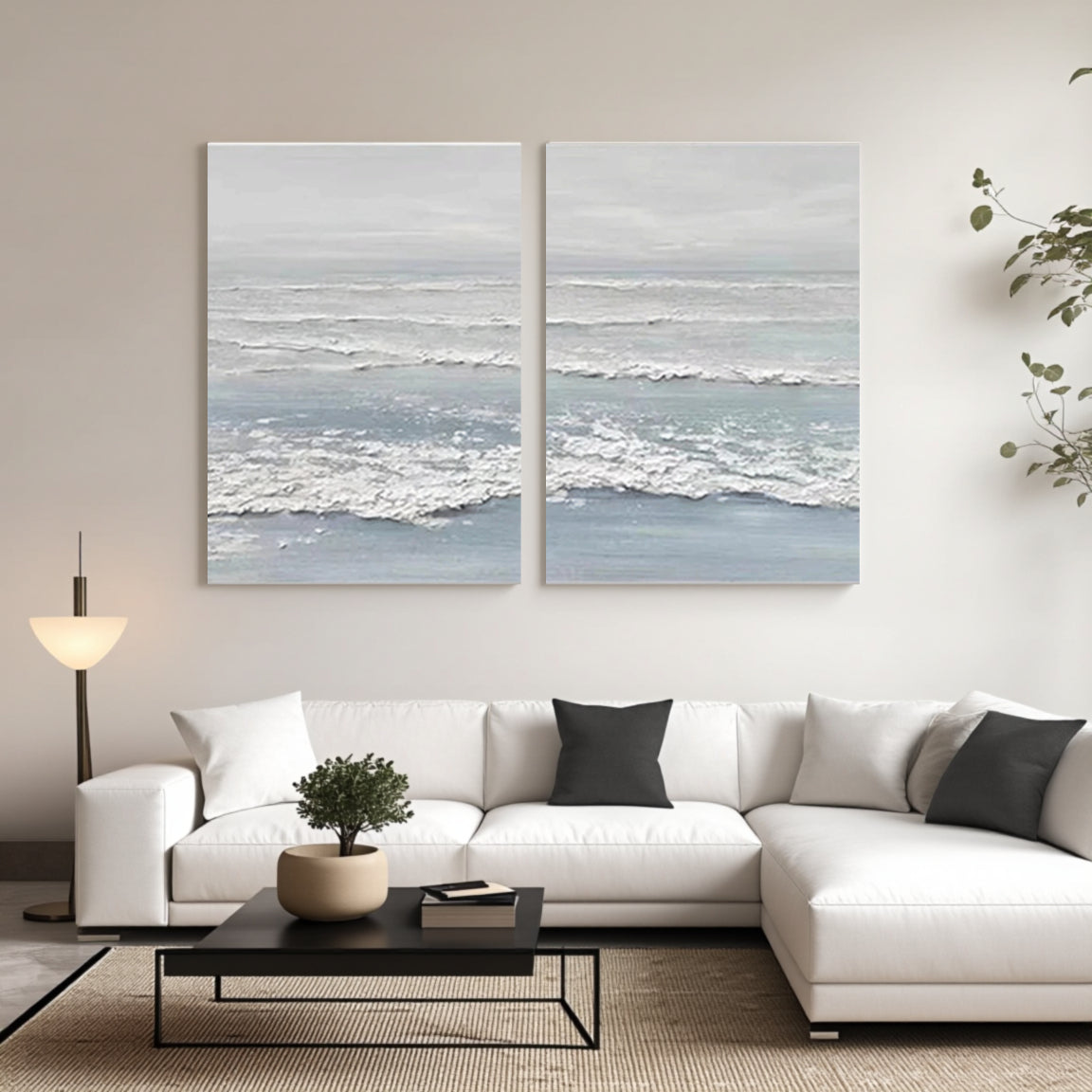Ocean And Sky Painting Set of 2#OS 038