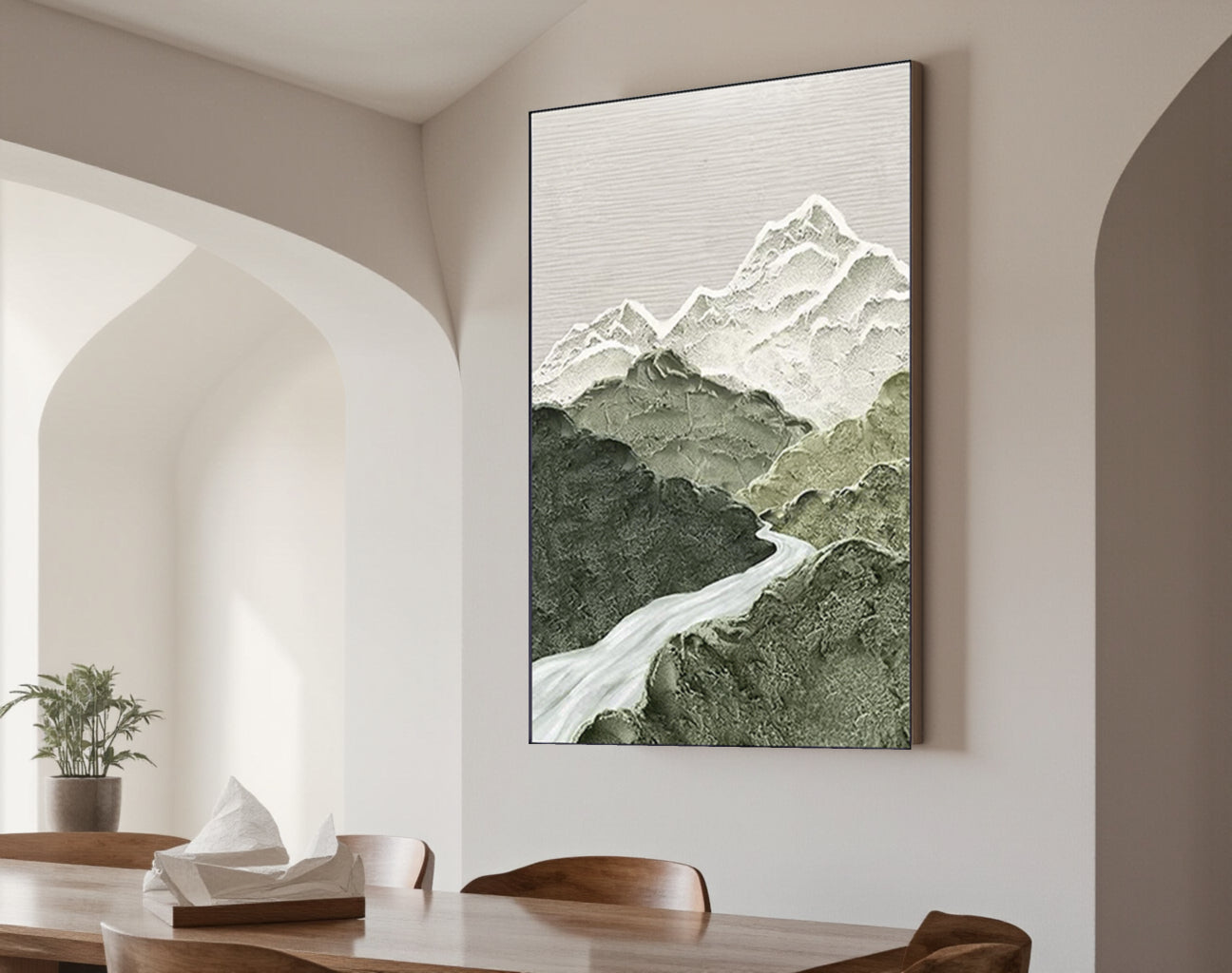 Blue & Green Abstract #BG011