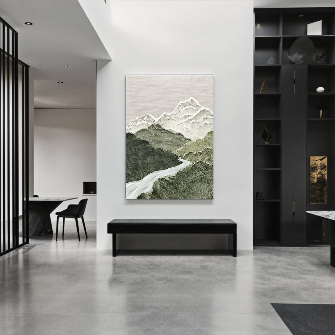 Blue & Green Abstract #BG011