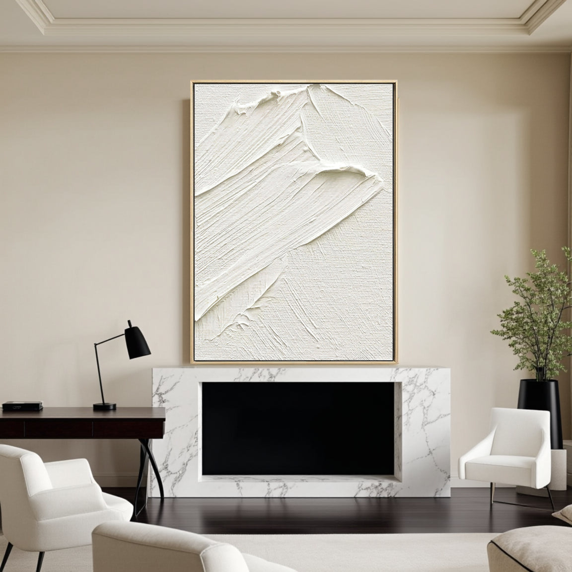 Plaster Art Minimalist Textured Painting #MM018