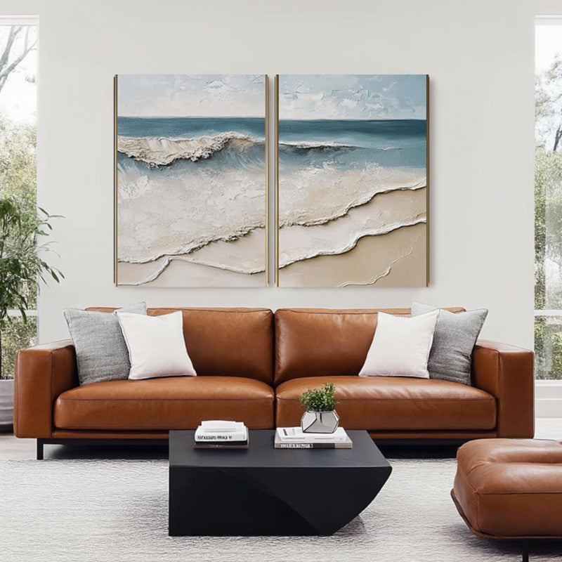 3D Textured Painting "Eco del Mar”