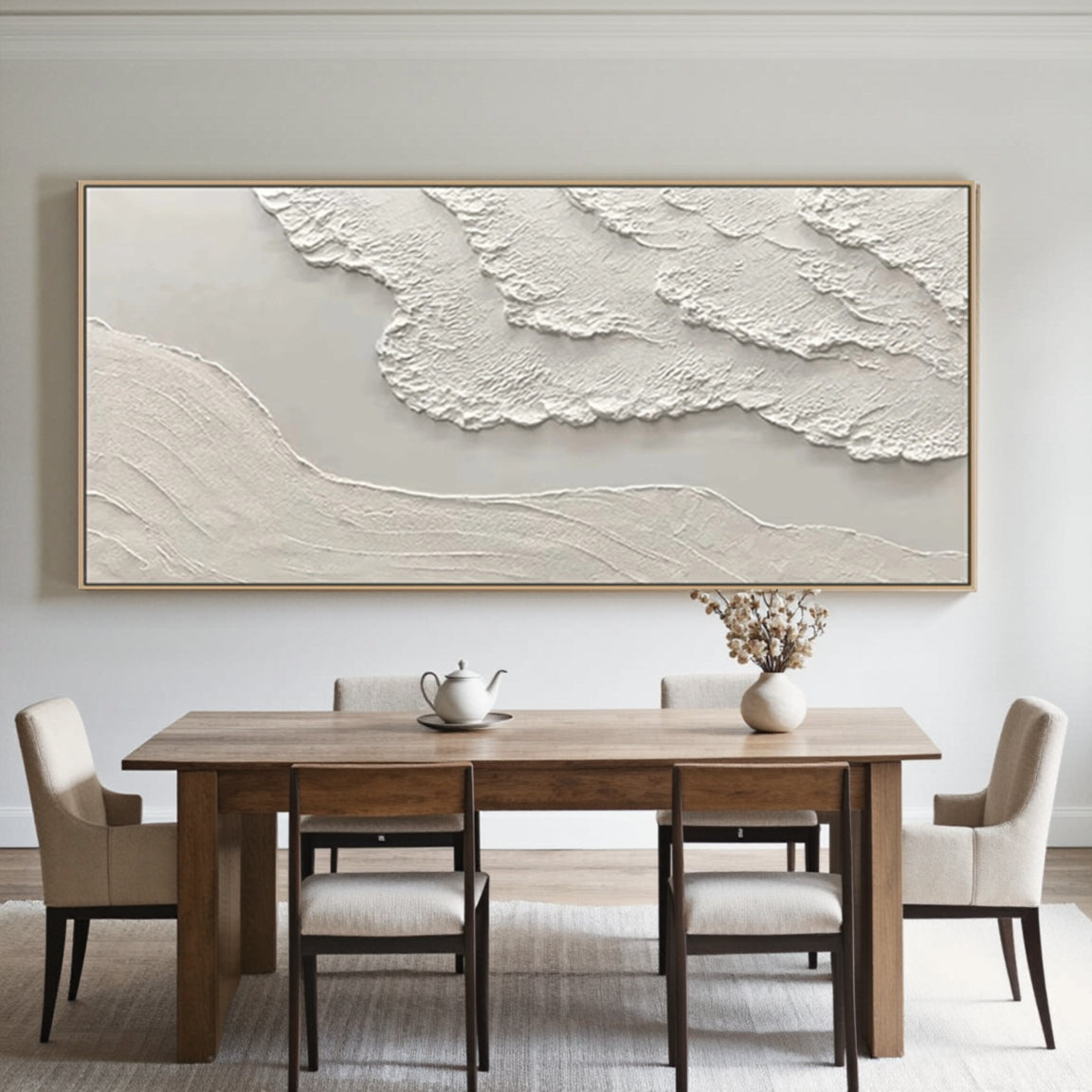Beige Minimalist Textured Wall Art #MM103