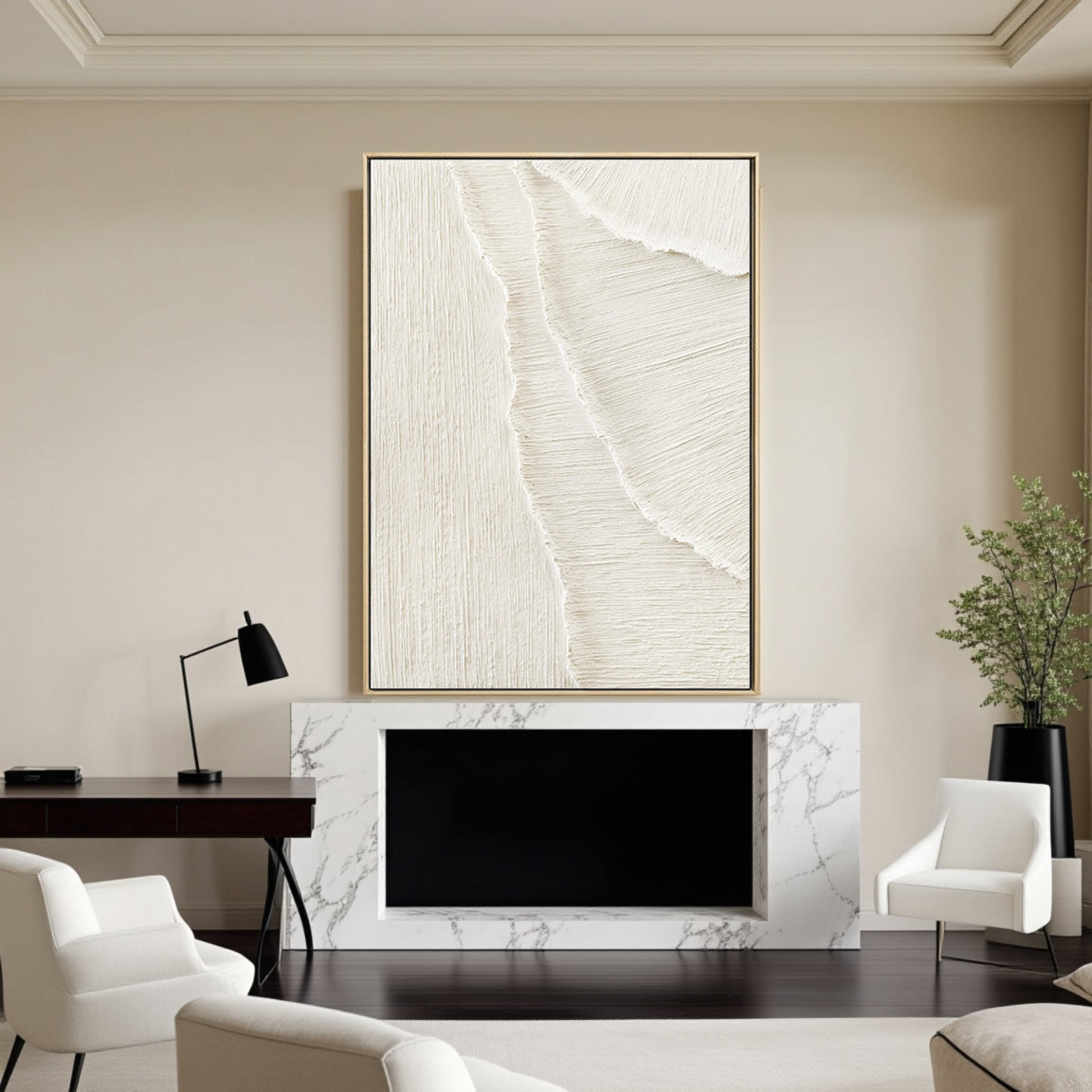 Plaster Art Minimalist Textured Painting #MM009