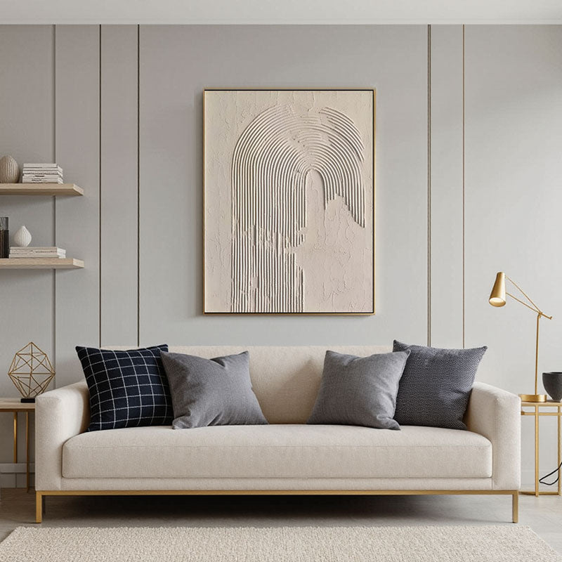 Beige & Brown Abstract #BB024