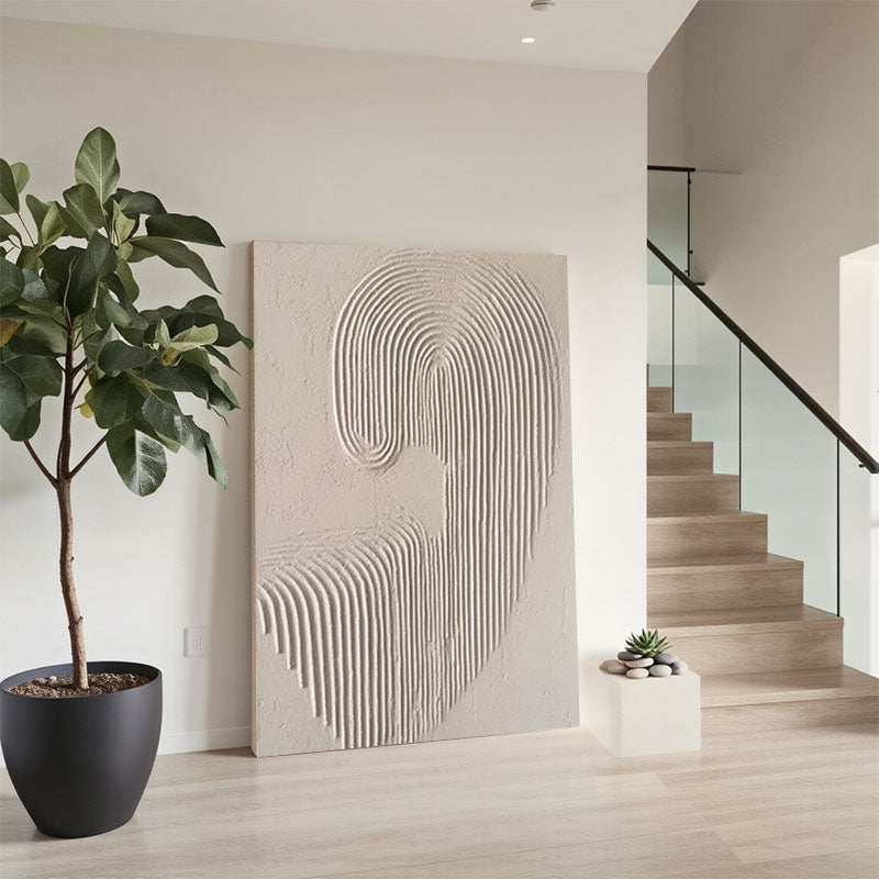 Beige & Brown Abstract #BB023