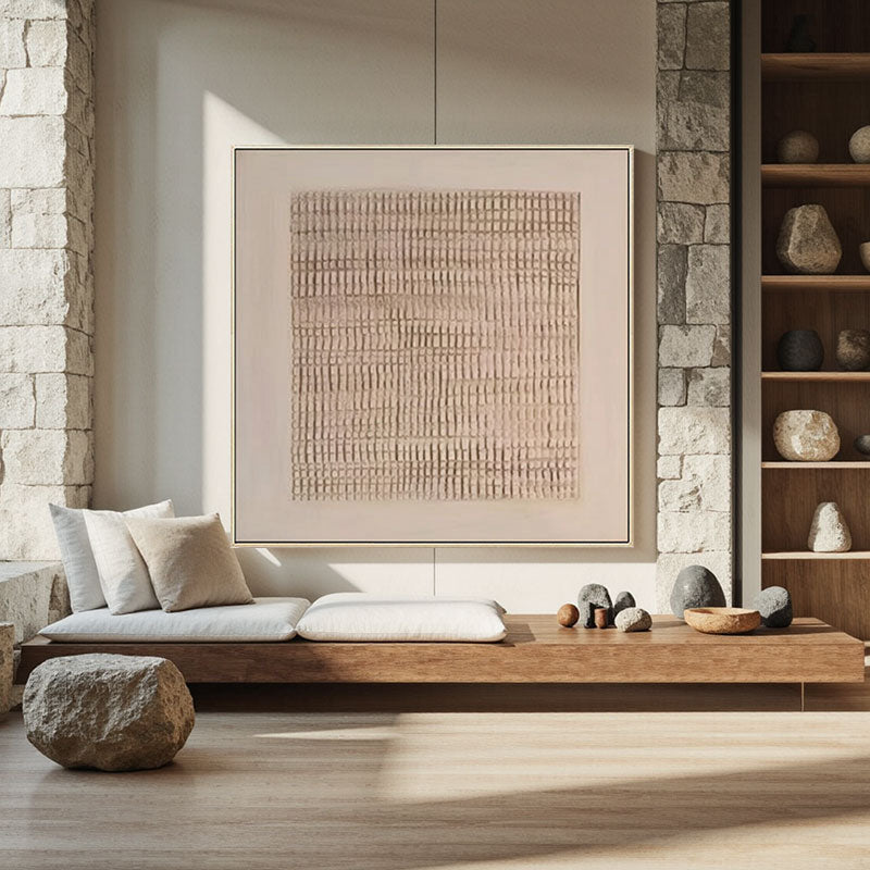 Beige & Brown Abstract #BB007