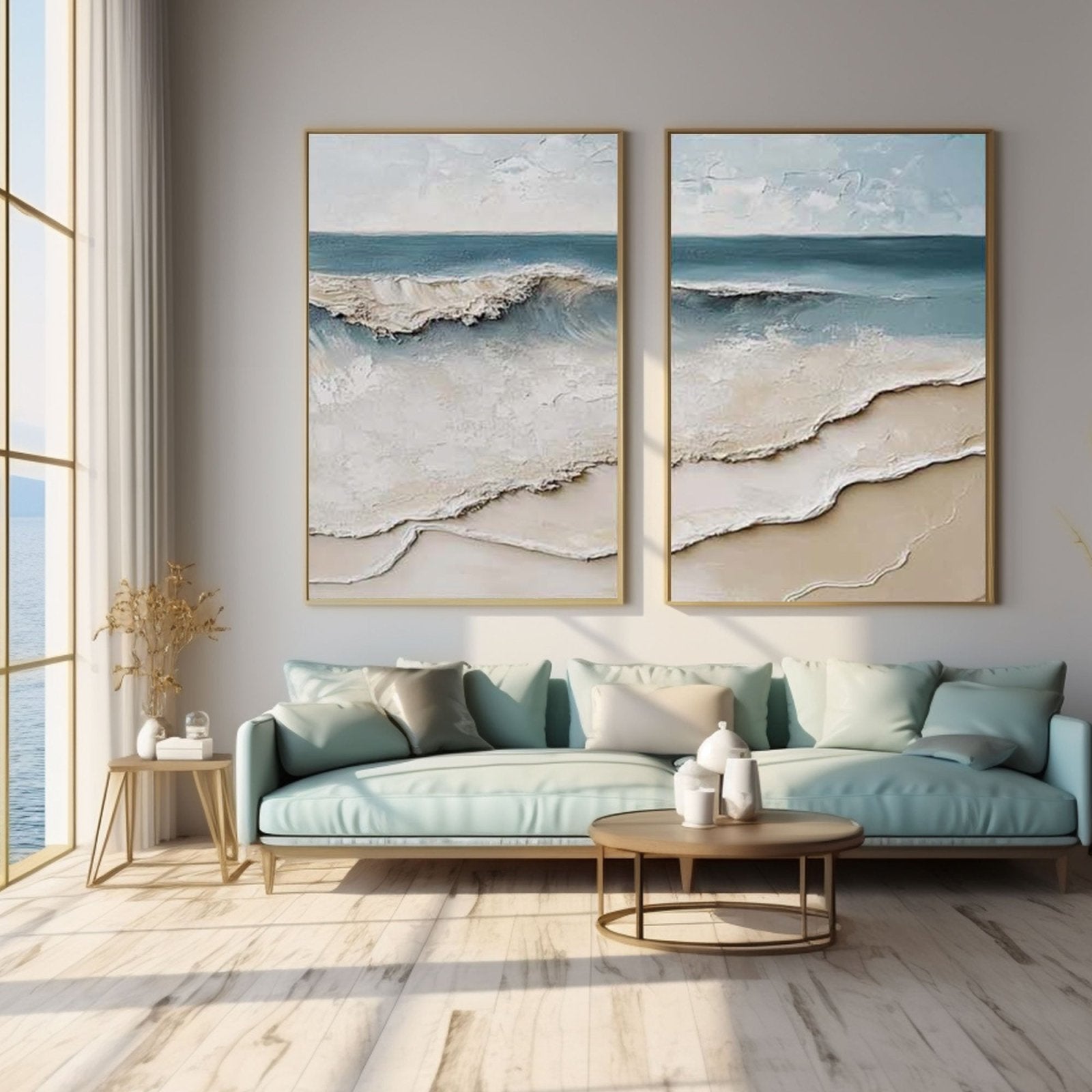 3D Textured Painting "Eco del Mar”