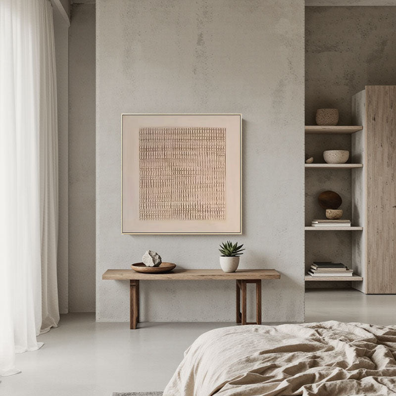 Beige & Brown Abstract #BB007