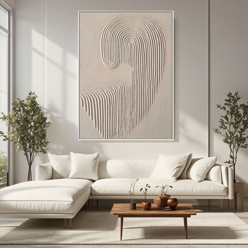 Beige & Brown Abstract #BB023