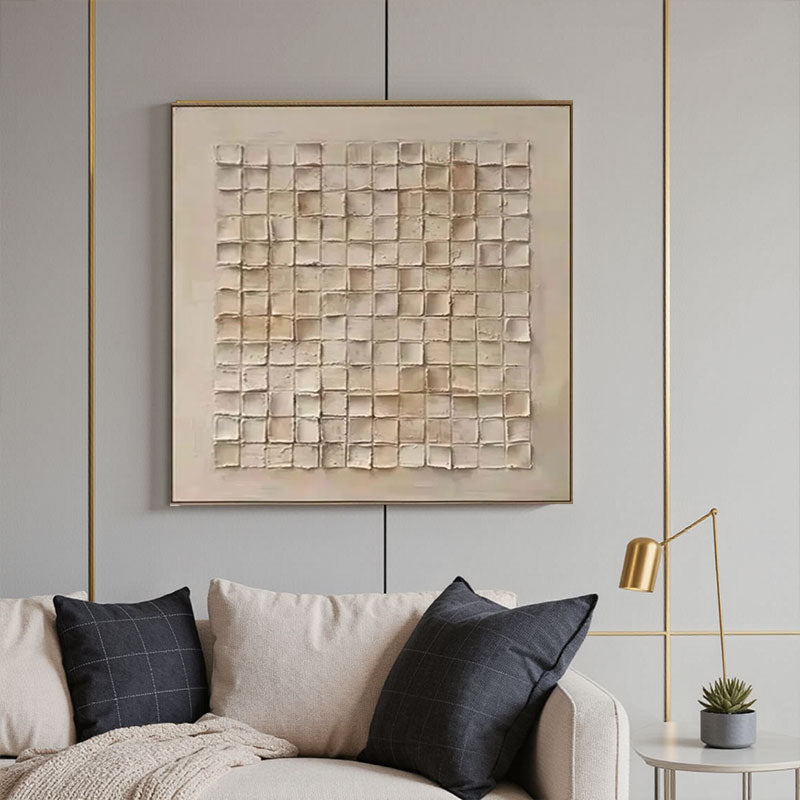 Beige & Brown Abstract #BB122