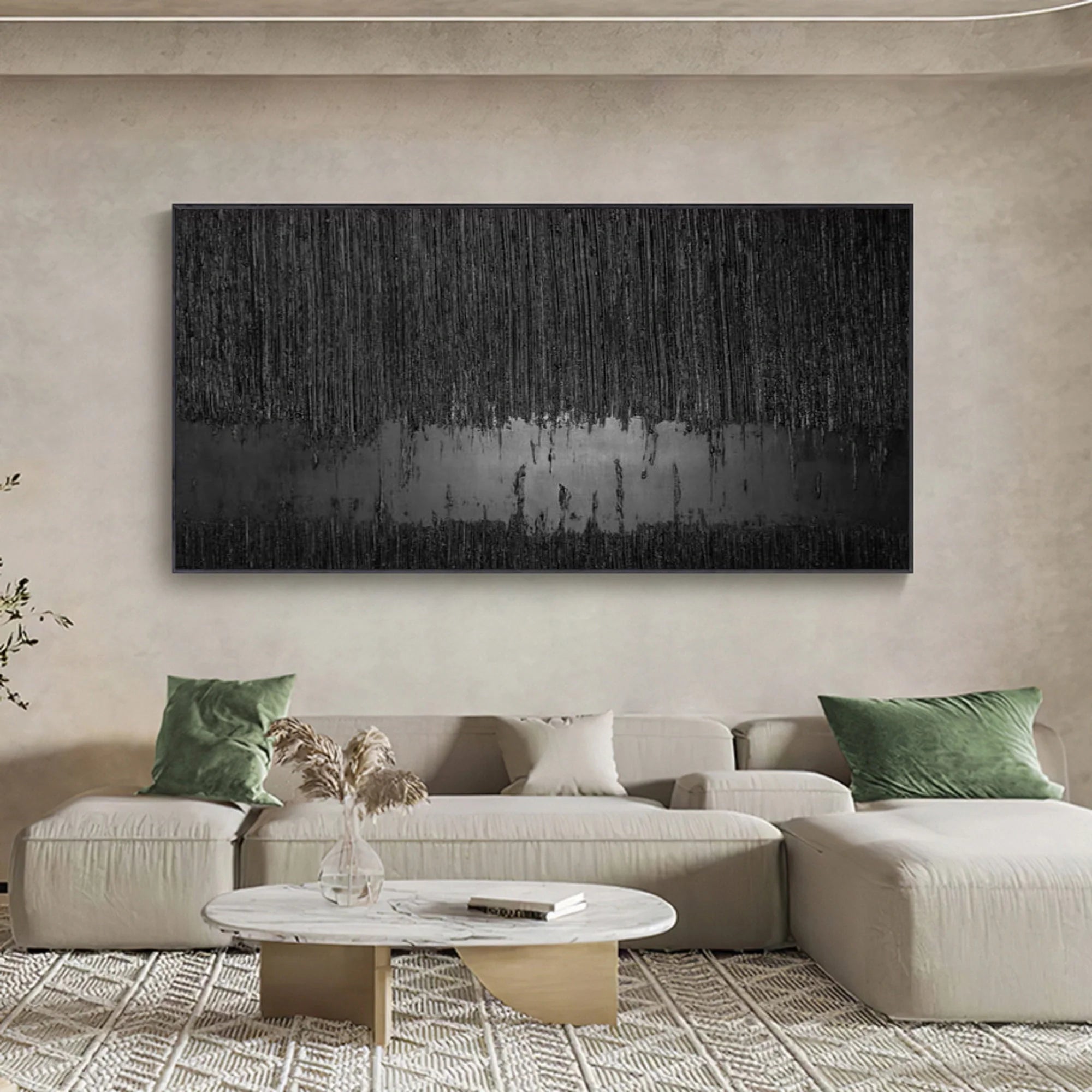 Seascape and Snowy Peak Painting #SP022