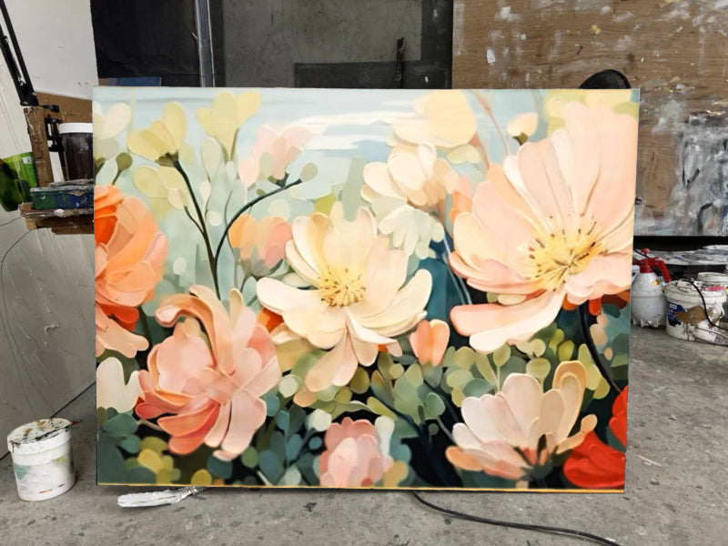 Abstract Colorful Painting "Dreams in Bloom"