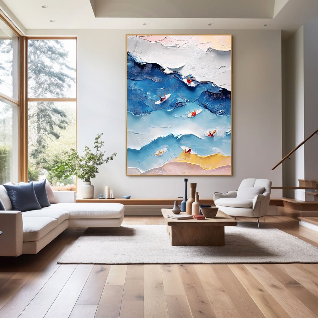 Abstract Painting "Armonía de Olas"