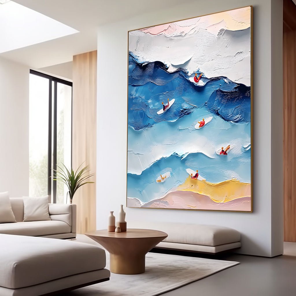 Abstract Painting "Armonía de Olas"