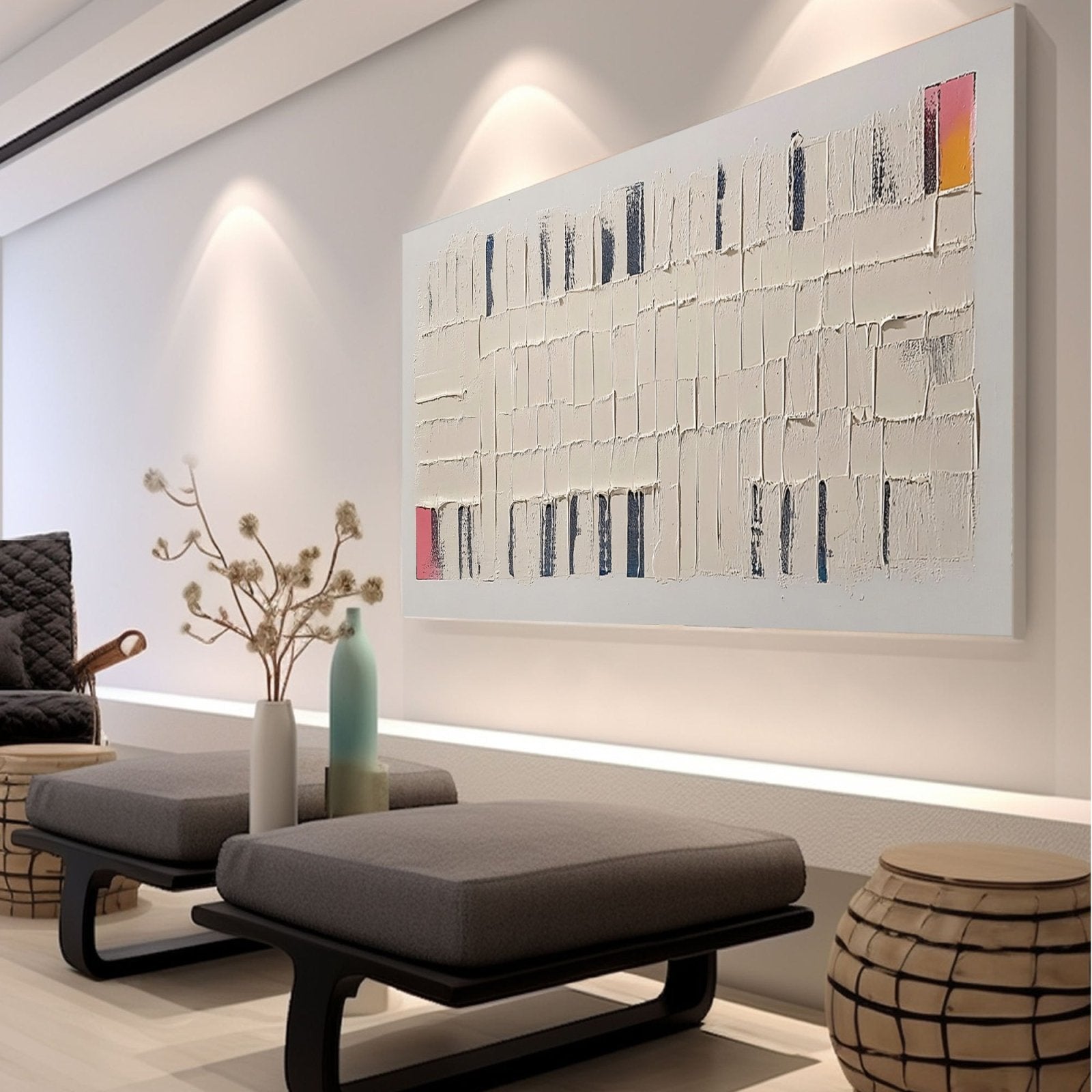 Abstract Painting "Armonía Fragmentada"