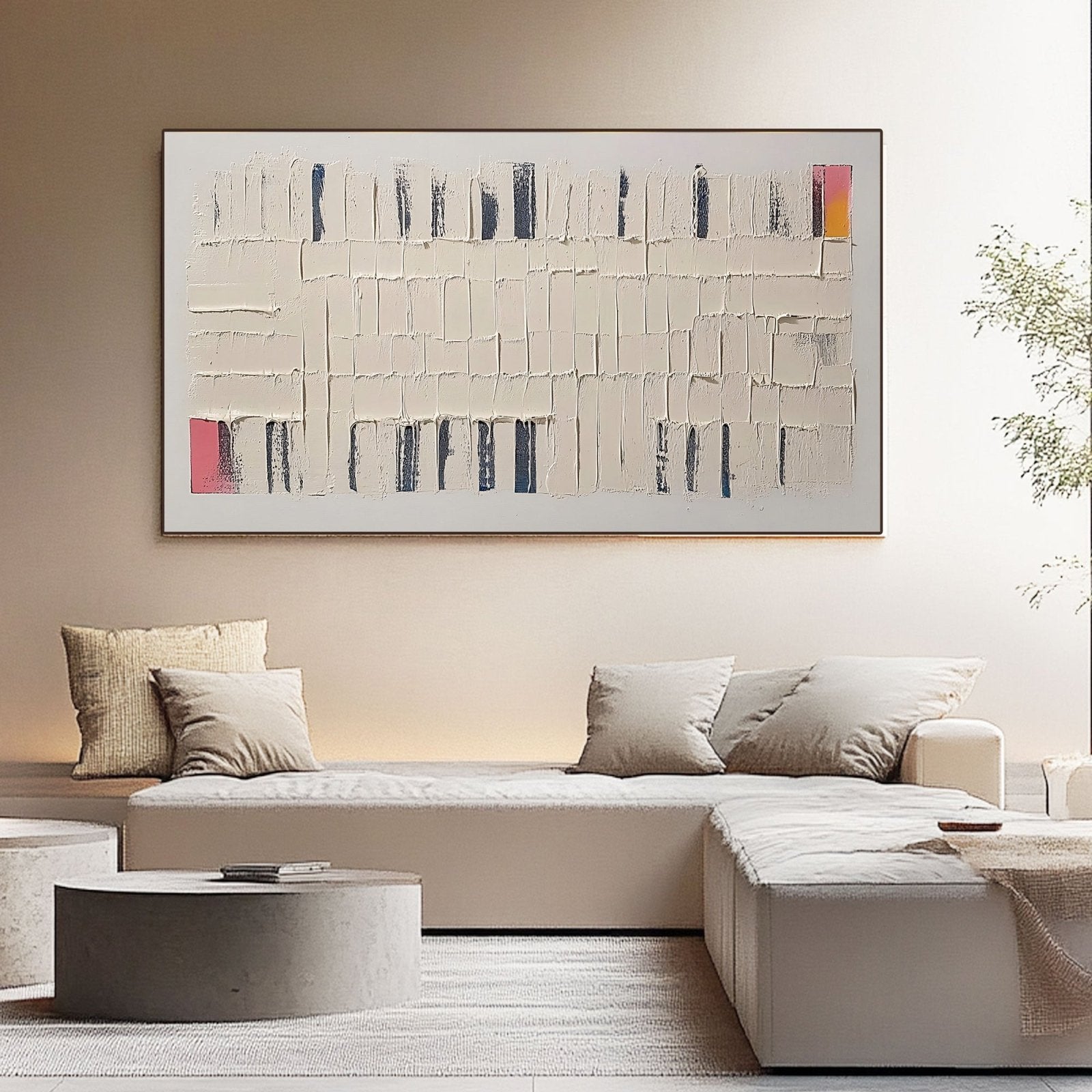 Abstract Painting "Armonía Fragmentada"