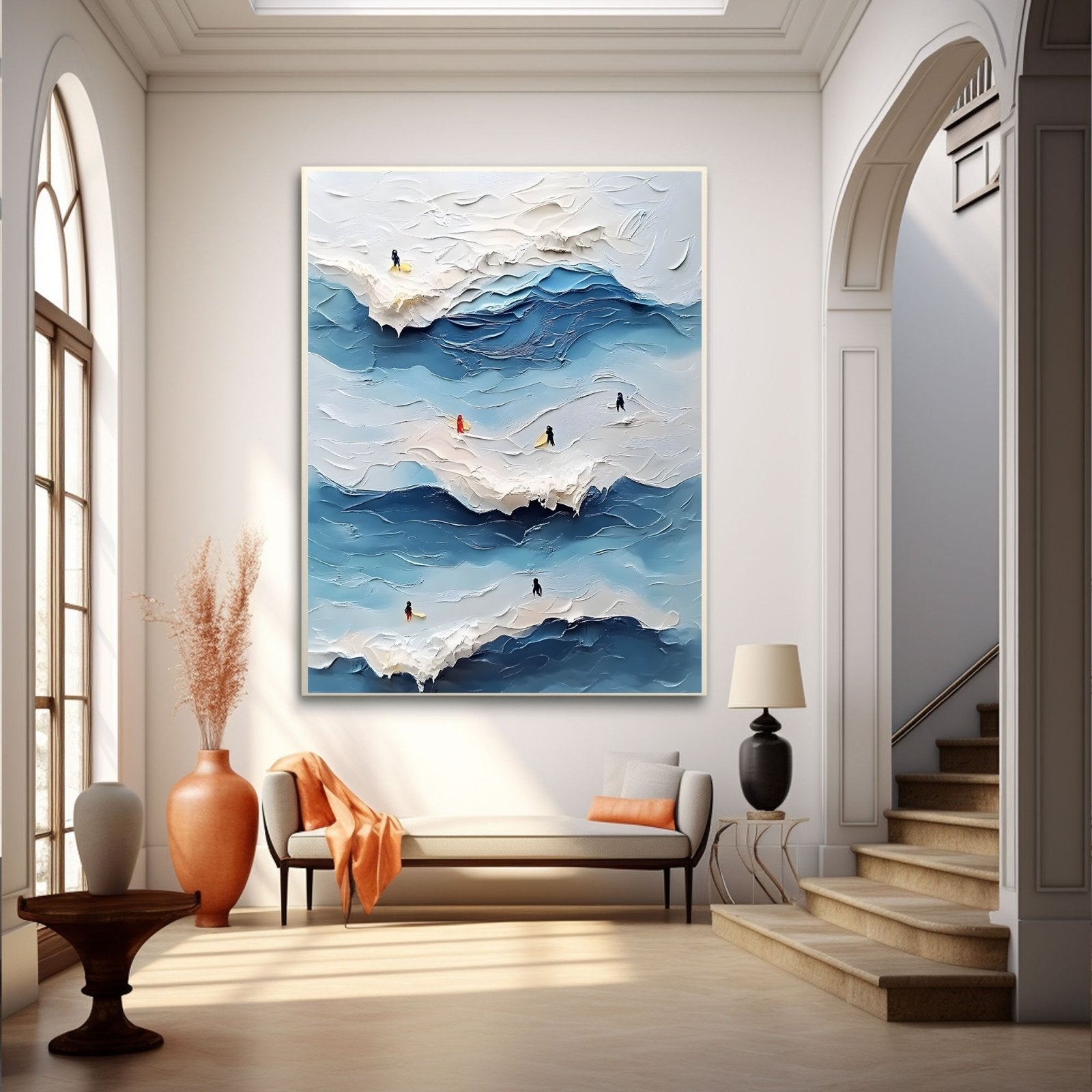 Abstract Painting "Armonía Marina"