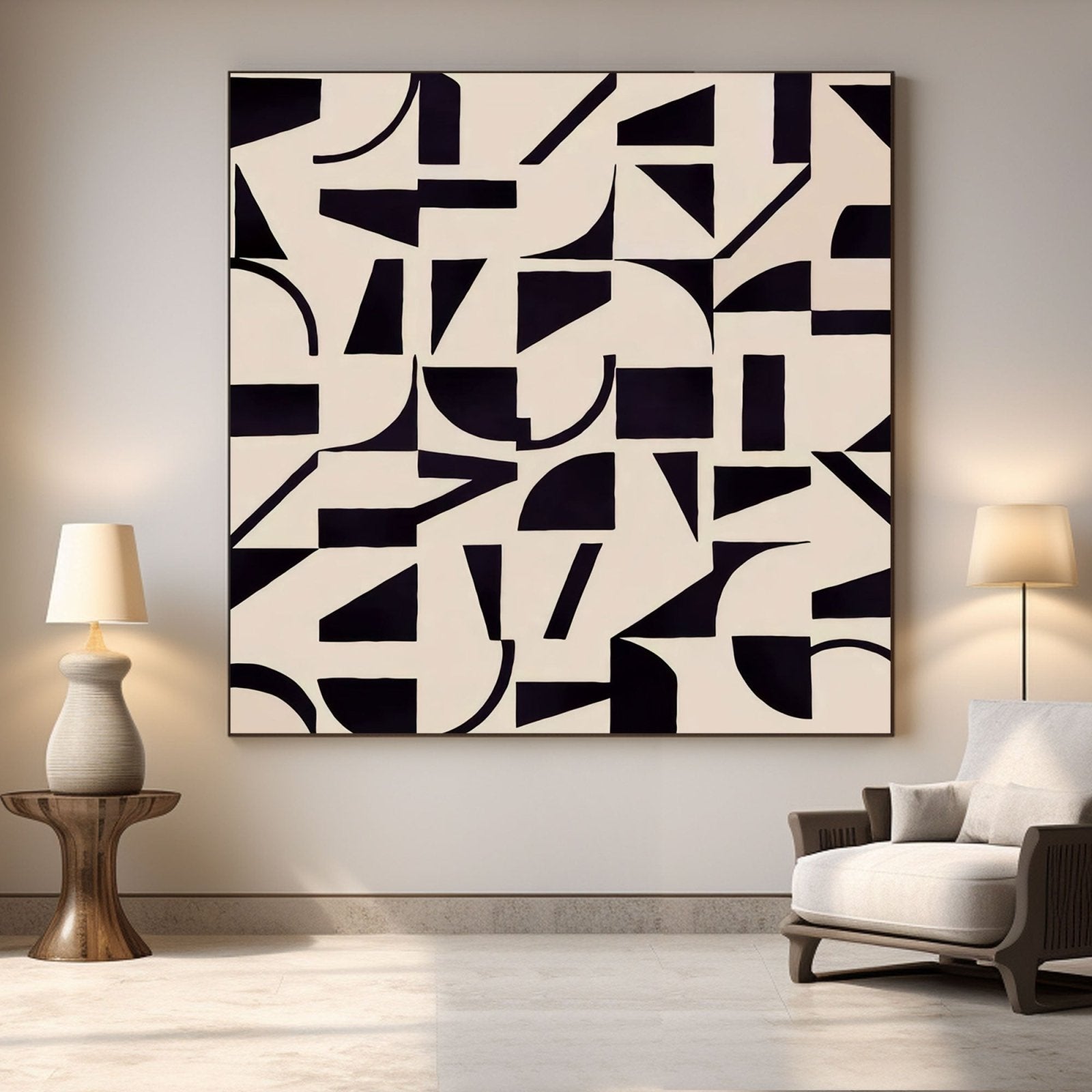 Abstract Painting "Bound by Opposites"