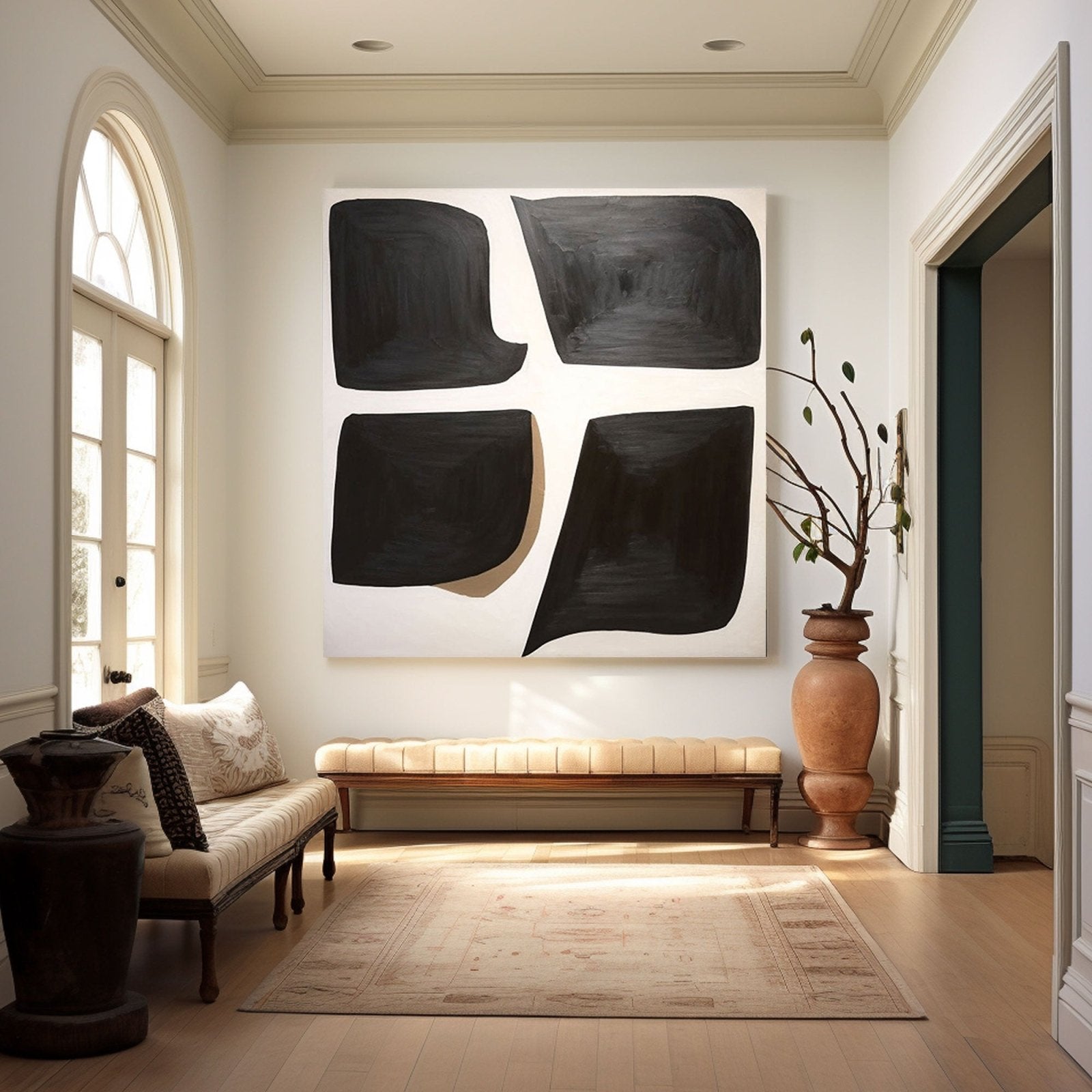 Abstract Painting "Echoes of Form"