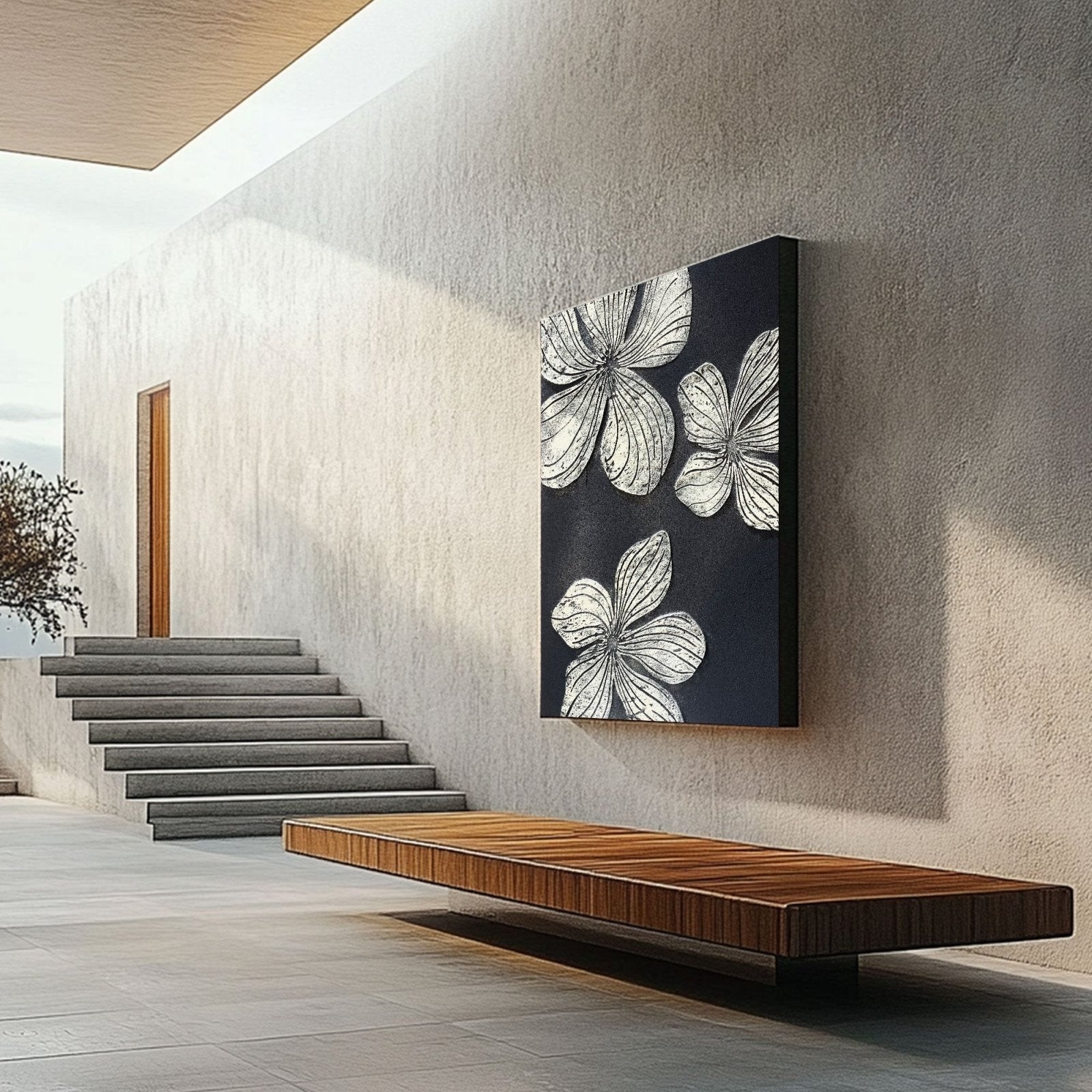 Abstract Painting "Élodie Roseombre"