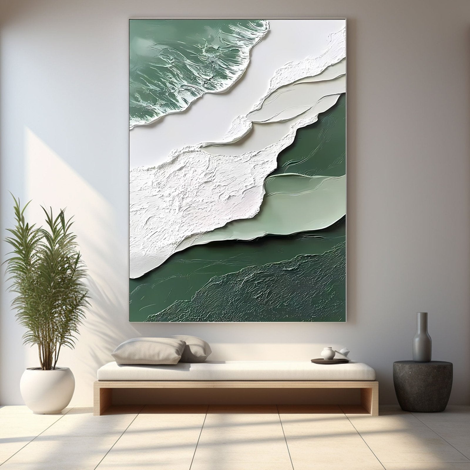 Abstract Painting "Fluss Geheimnis”