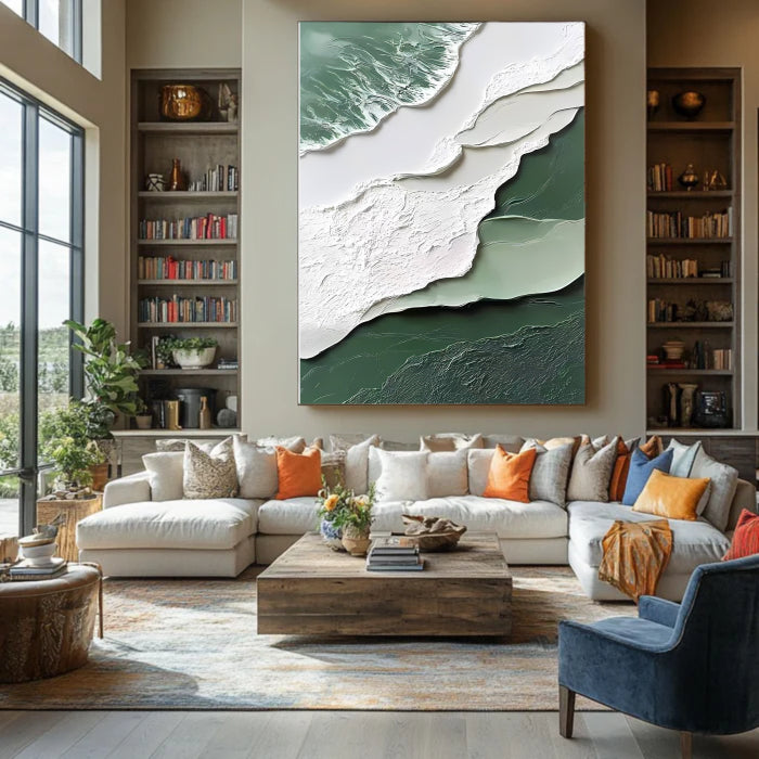 Abstract Painting "Fluss Geheimnis”