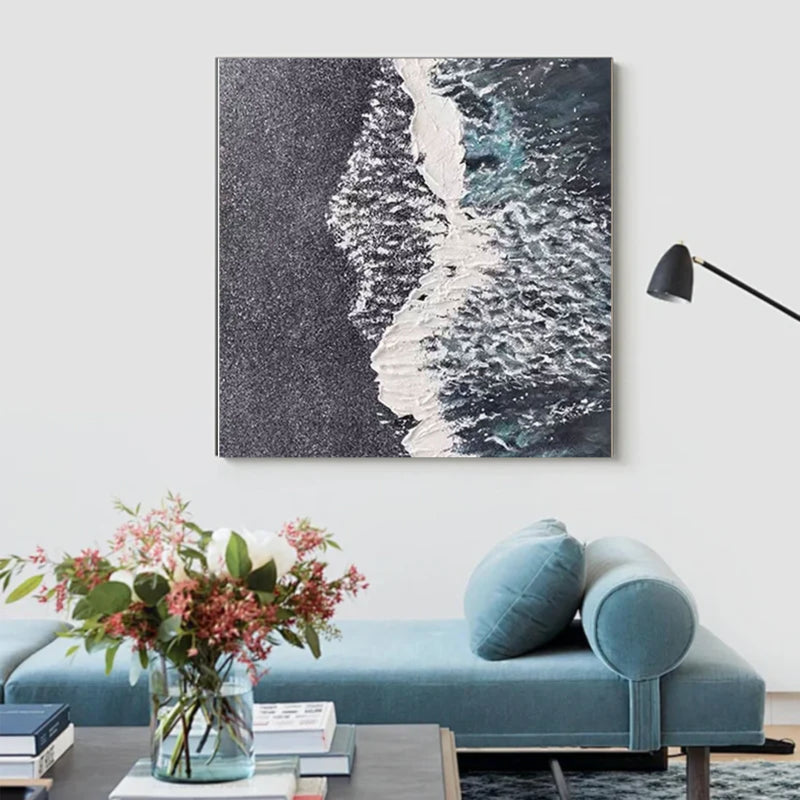 Abstract Painting "Midnight Tide"