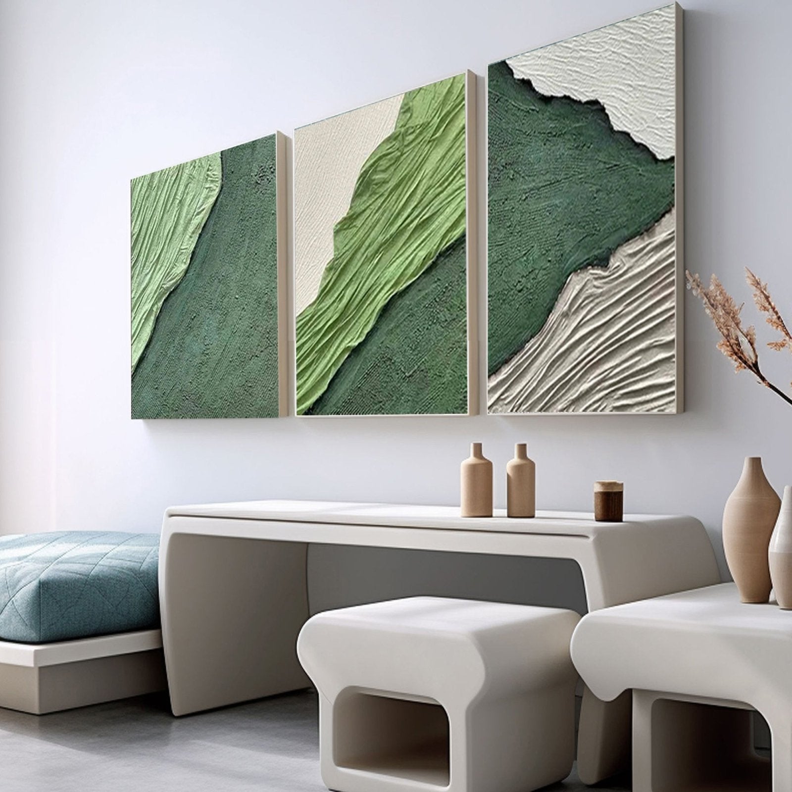 Abstract Painting "Pliegues del Tiempo"