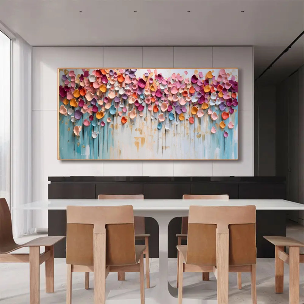 Abstract Painting "Pluie Florale"