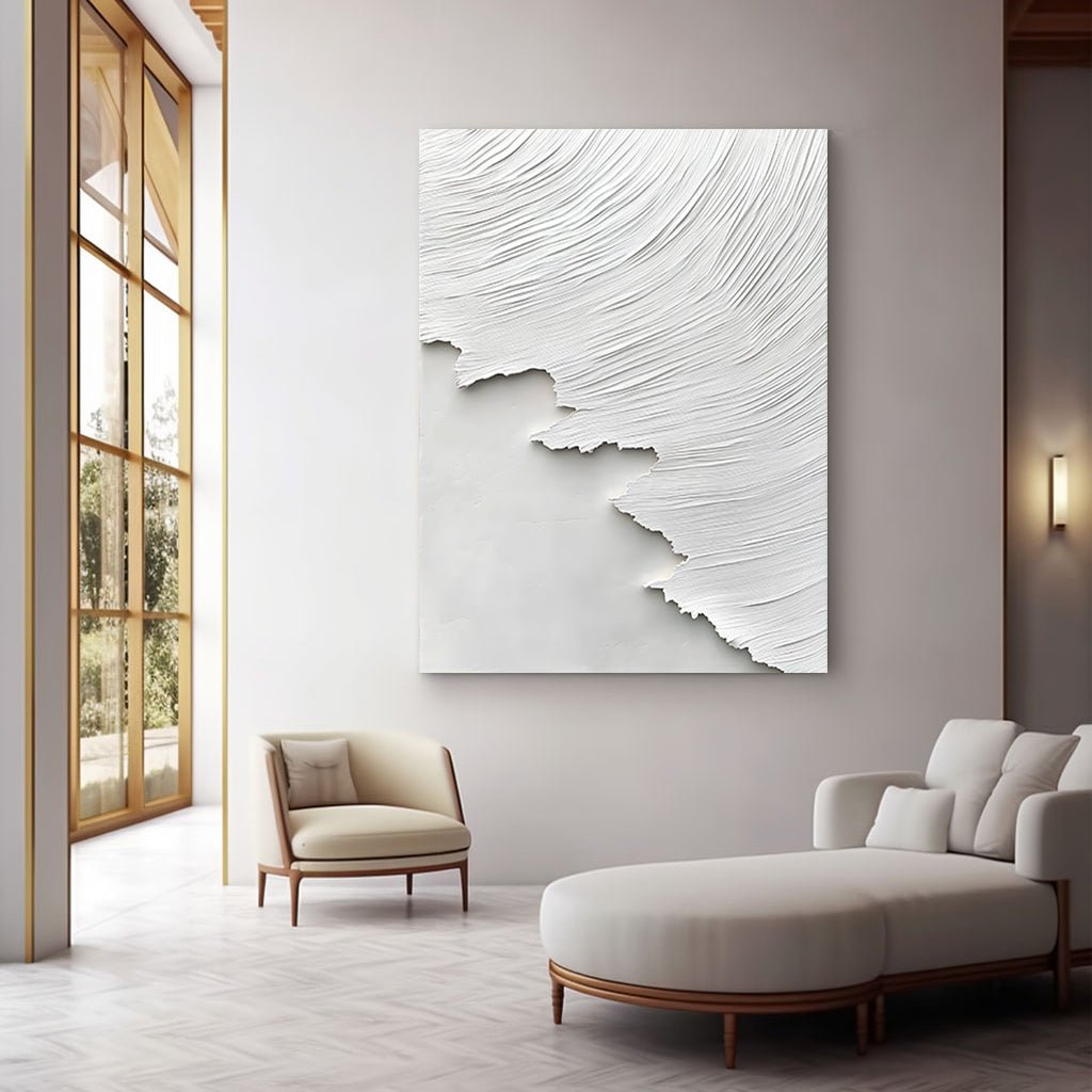 Abstract Painting "Serenidad Blanca”
