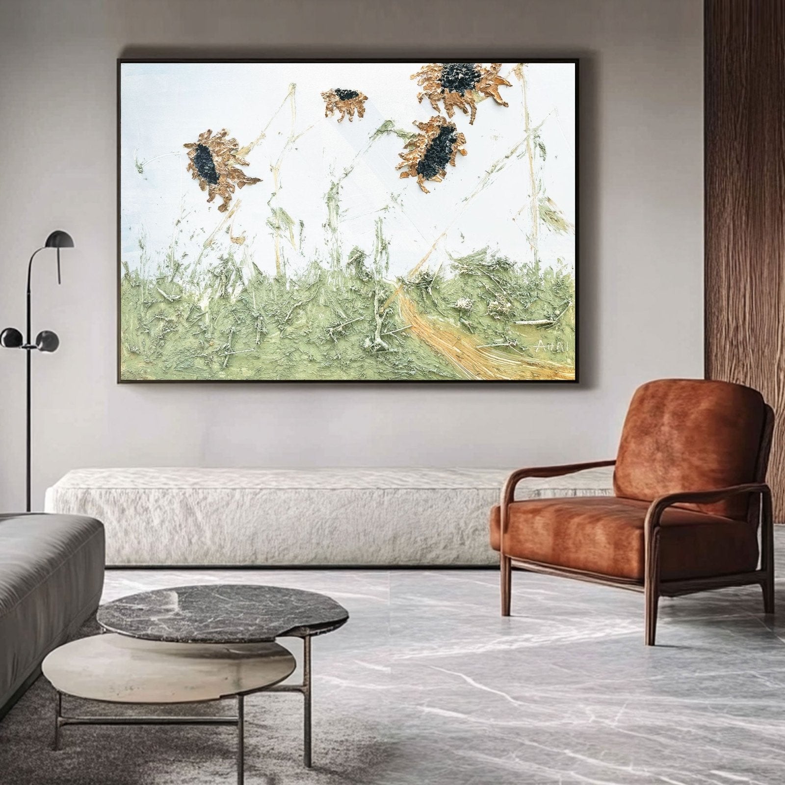 Abstract Painting "Sloneczniki w Polu"