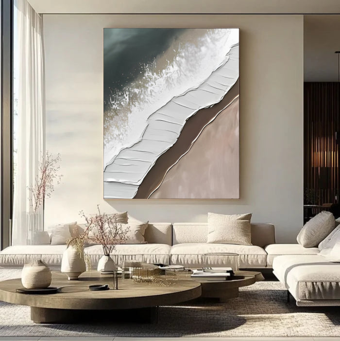 Abstract Painting "Strand und Welle”