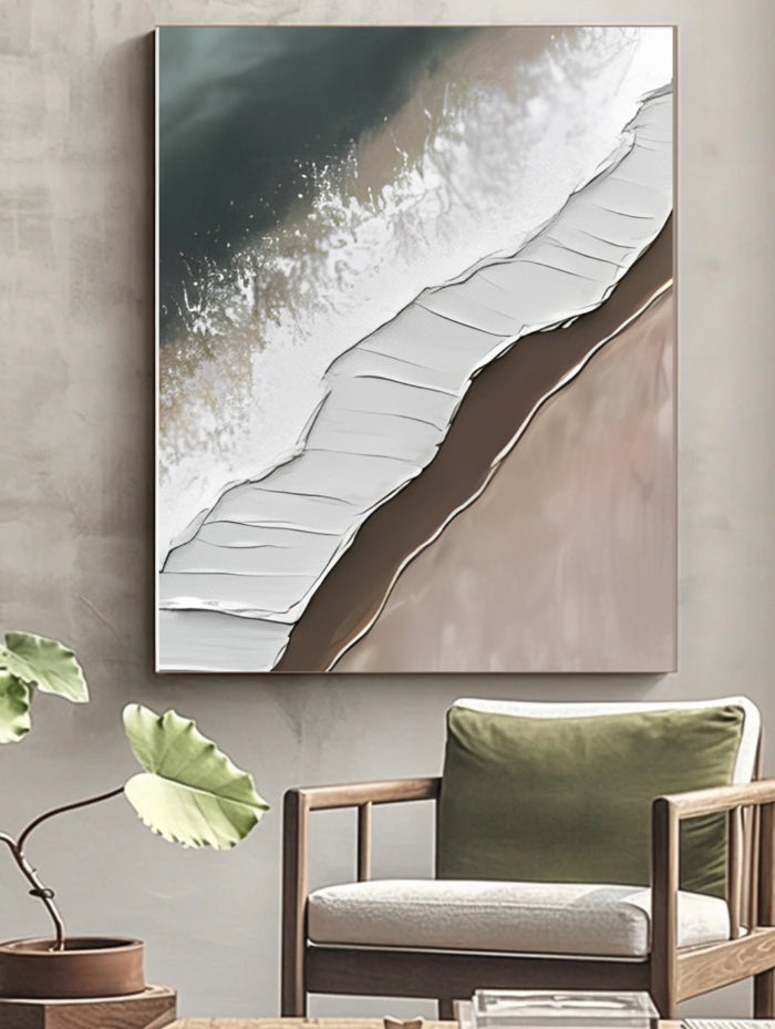 Abstract Painting "Strand und Welle”