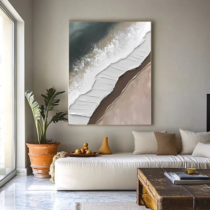 Abstract Painting "Strand und Welle”