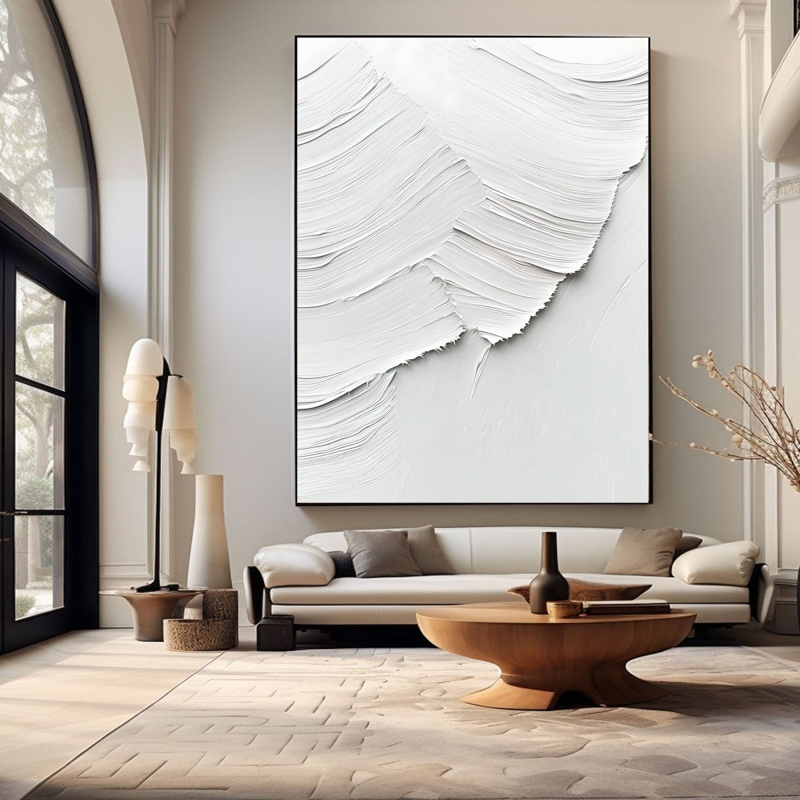Abstract Painting "Suavidad Blanca”