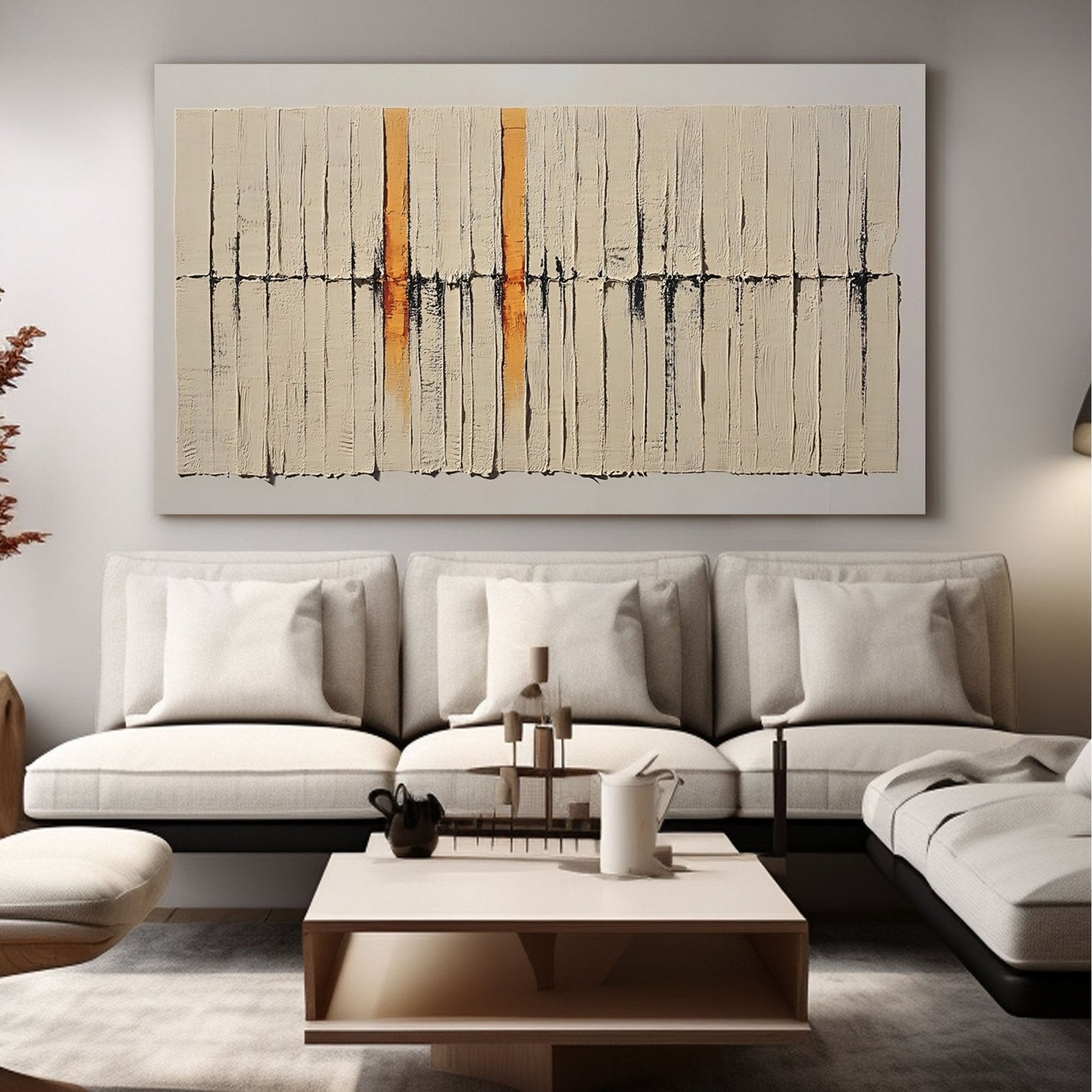 Abstract Painting "Suavidad de Contrastes"