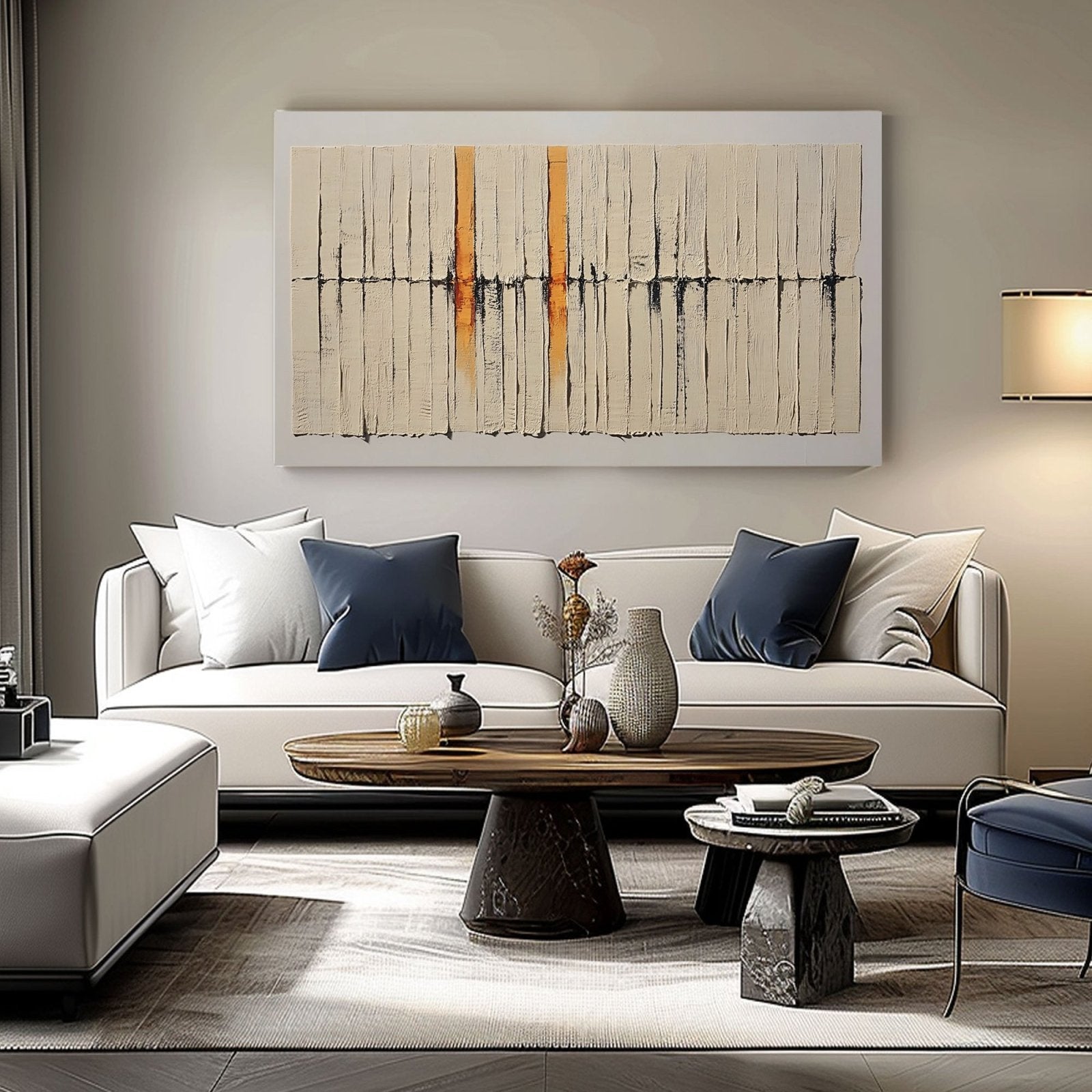 Abstract Painting "Suavidad de Contrastes"