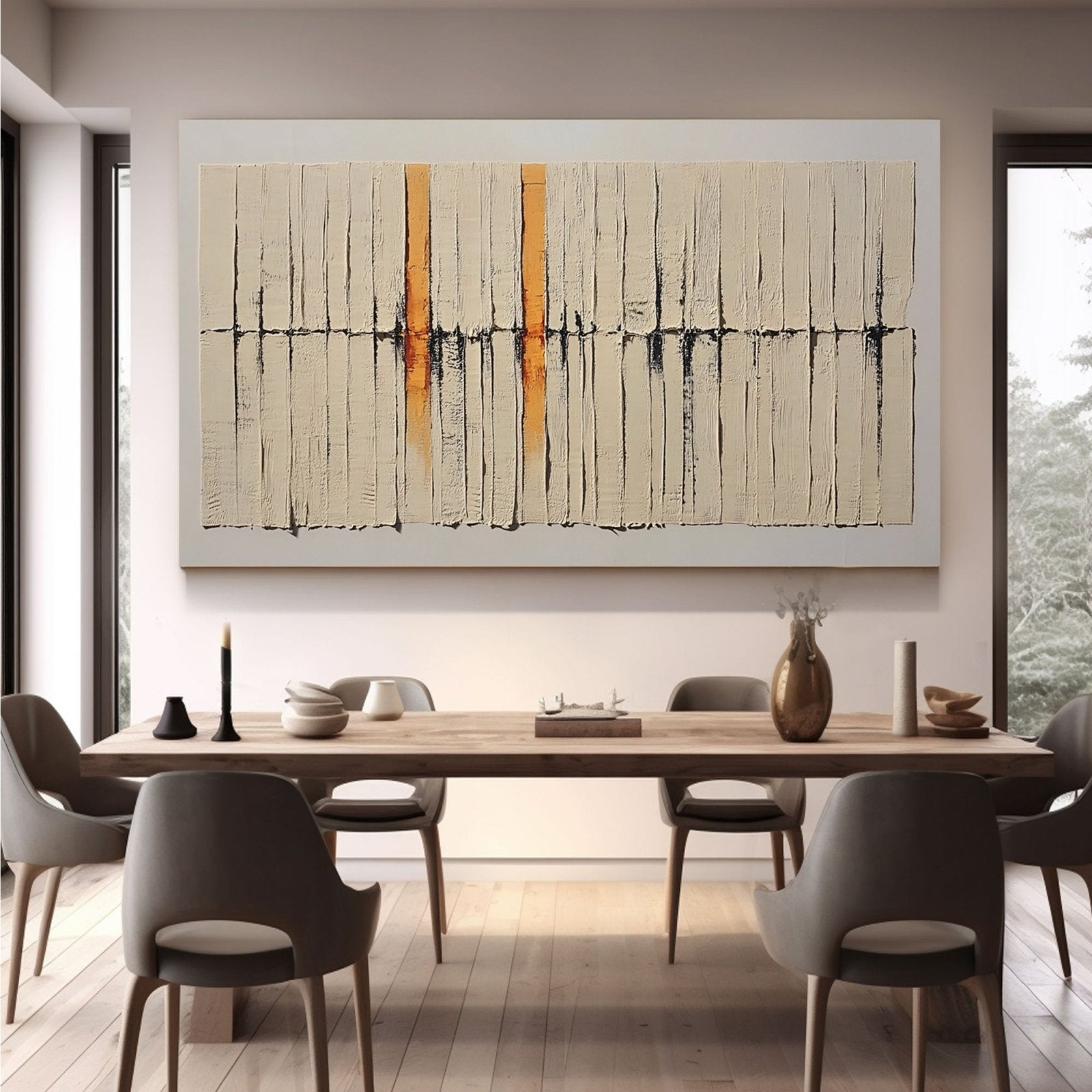 Abstract Painting "Suavidad de Contrastes"