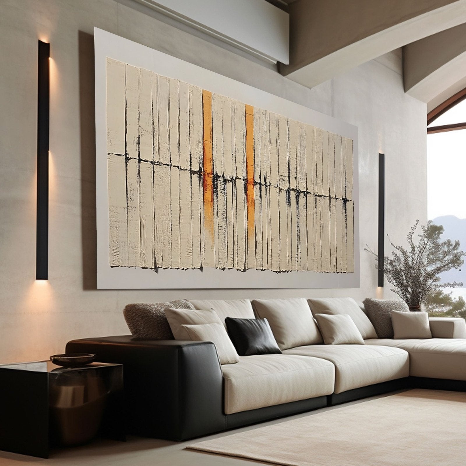 Abstract Painting "Suavidad de Contrastes"