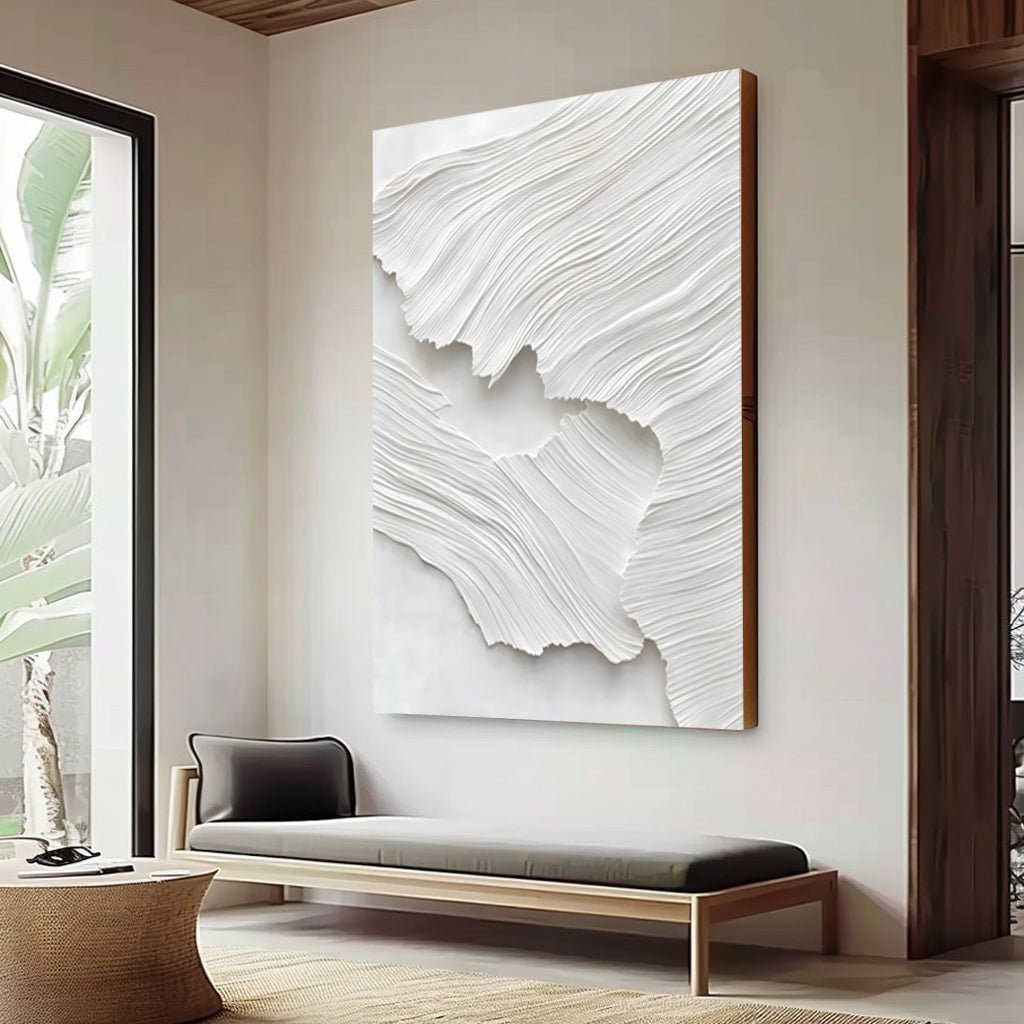 Abstract Painting "Textura Blanca”