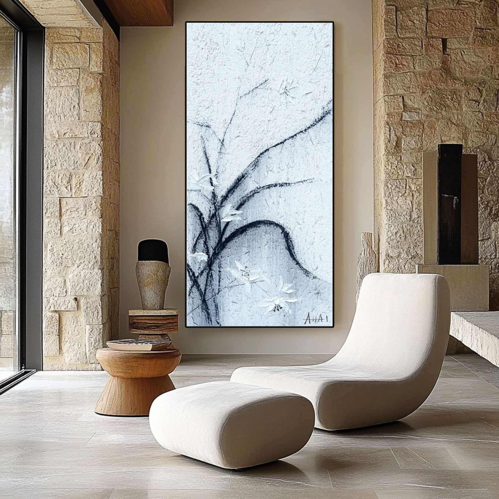 Abstract Painting "Větrné Květiny"