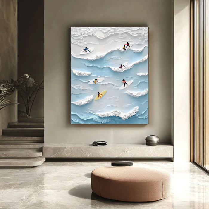 Abstract Painting "Vibración Oceánica"