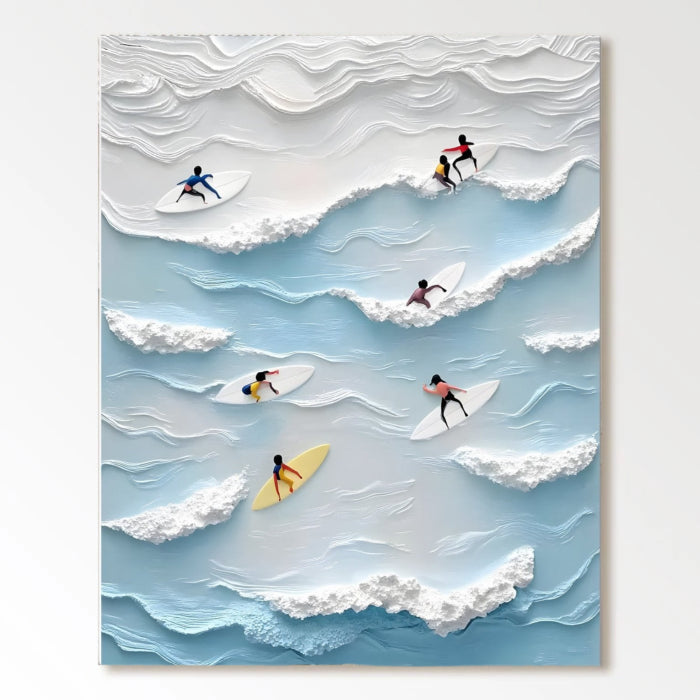 Abstract Painting "Vibración Oceánica"