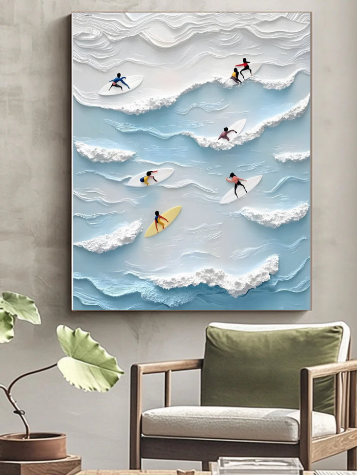 Abstract Painting "Vibración Oceánica"