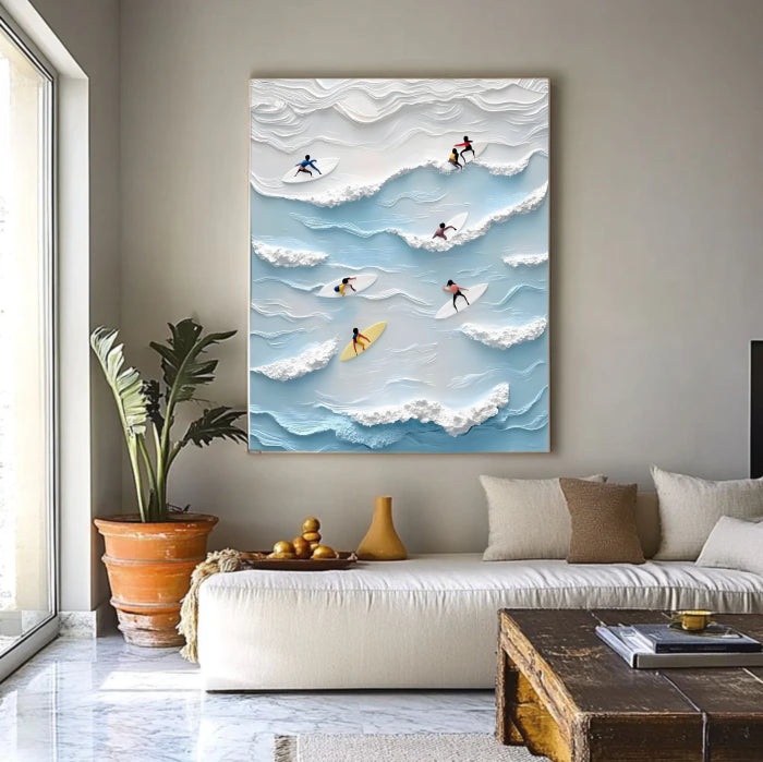 Abstract Painting "Vibración Oceánica"