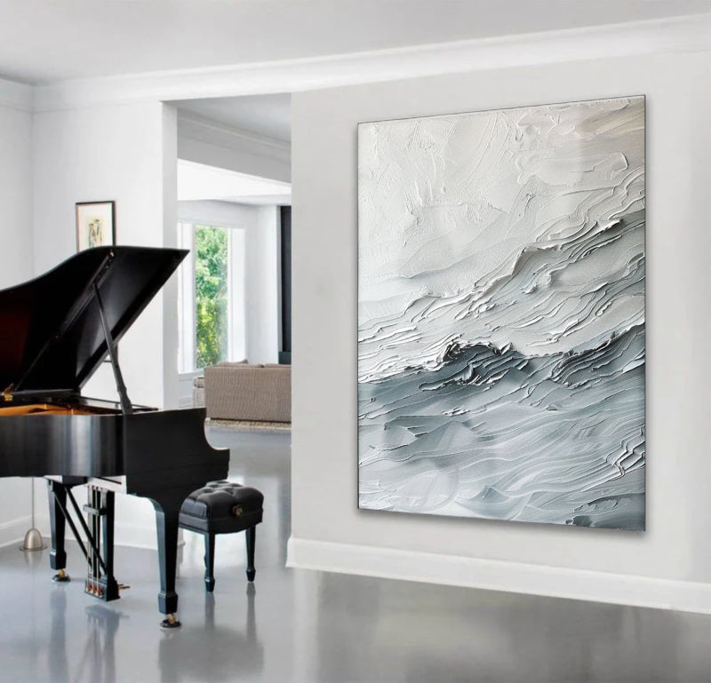 Abstract Painting "Waves of a Silent Symphony"