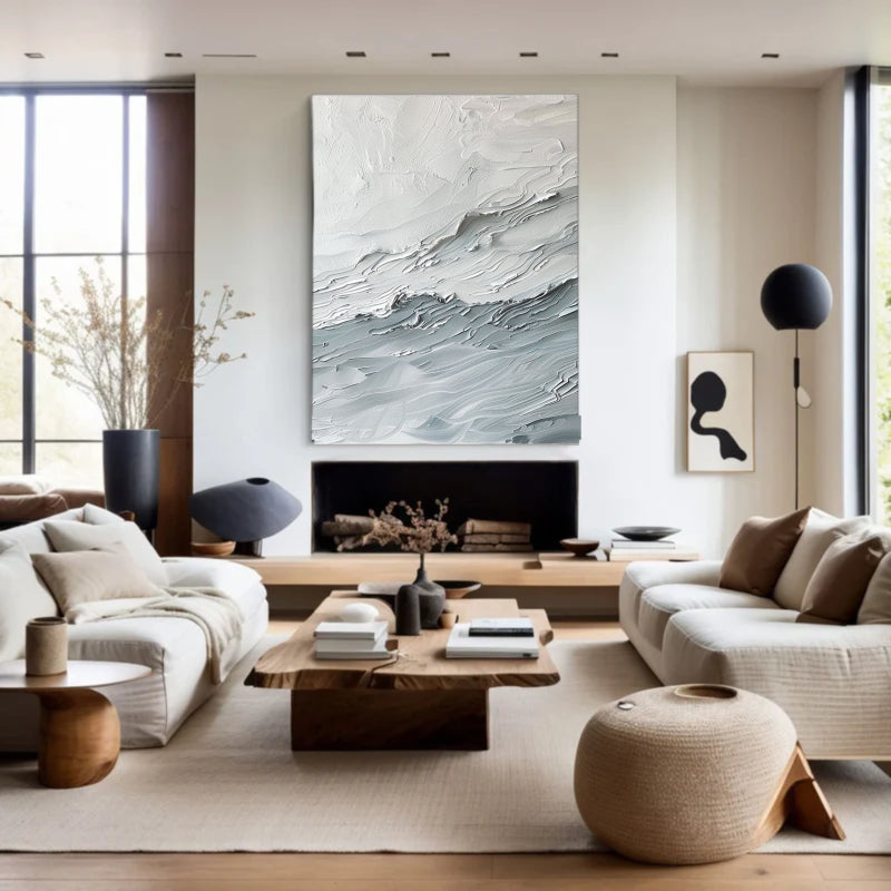 Abstract Painting "Waves of a Silent Symphony"