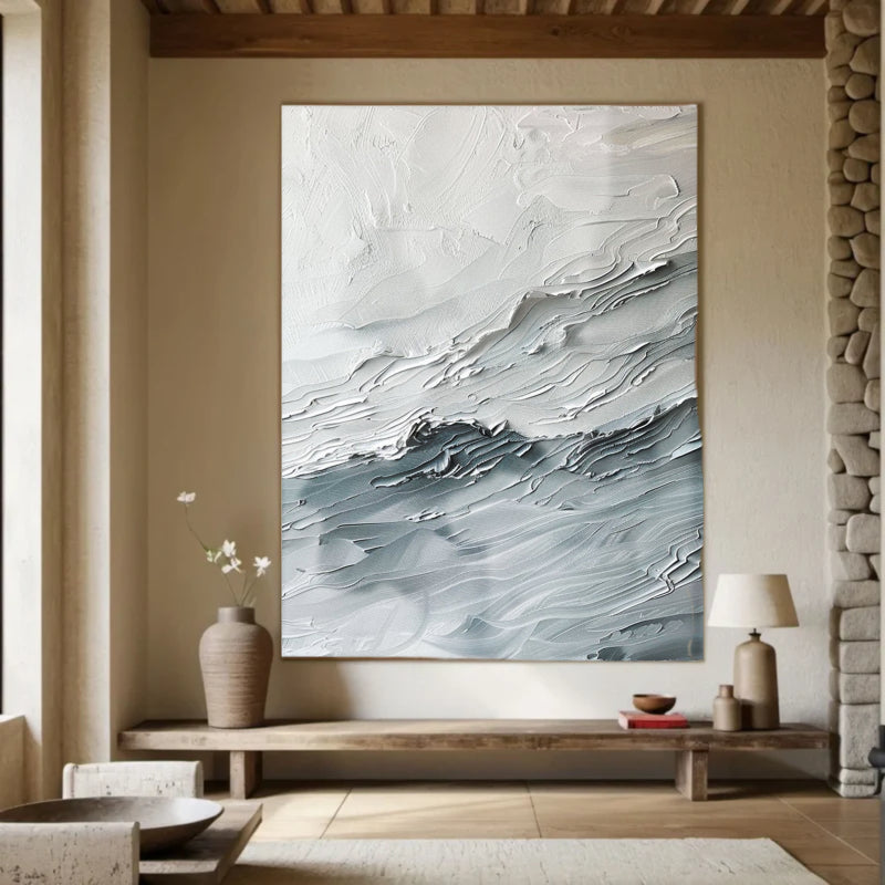 Abstract Painting "Waves of a Silent Symphony"