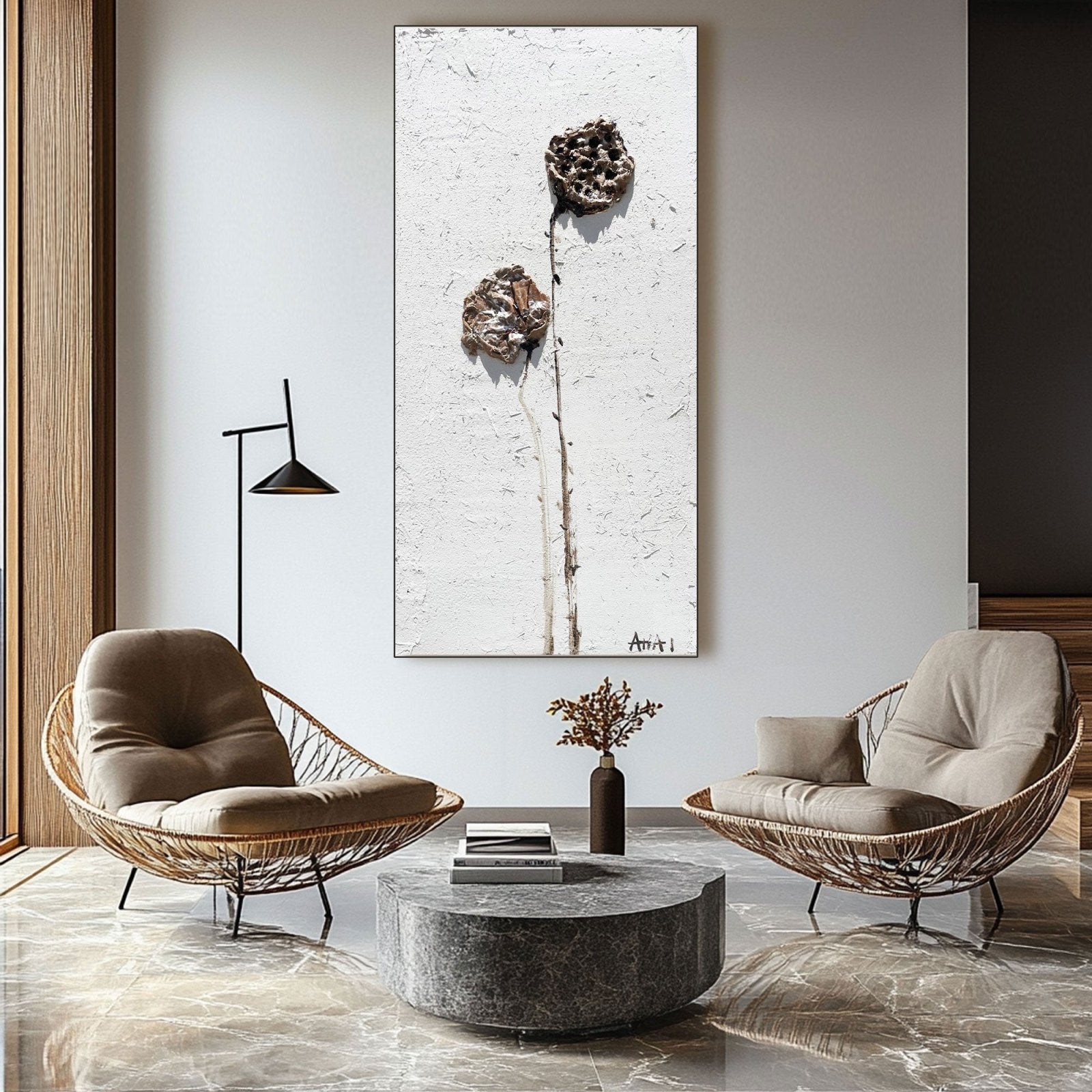 Abstract Painting "Zapomenuté Květiny"