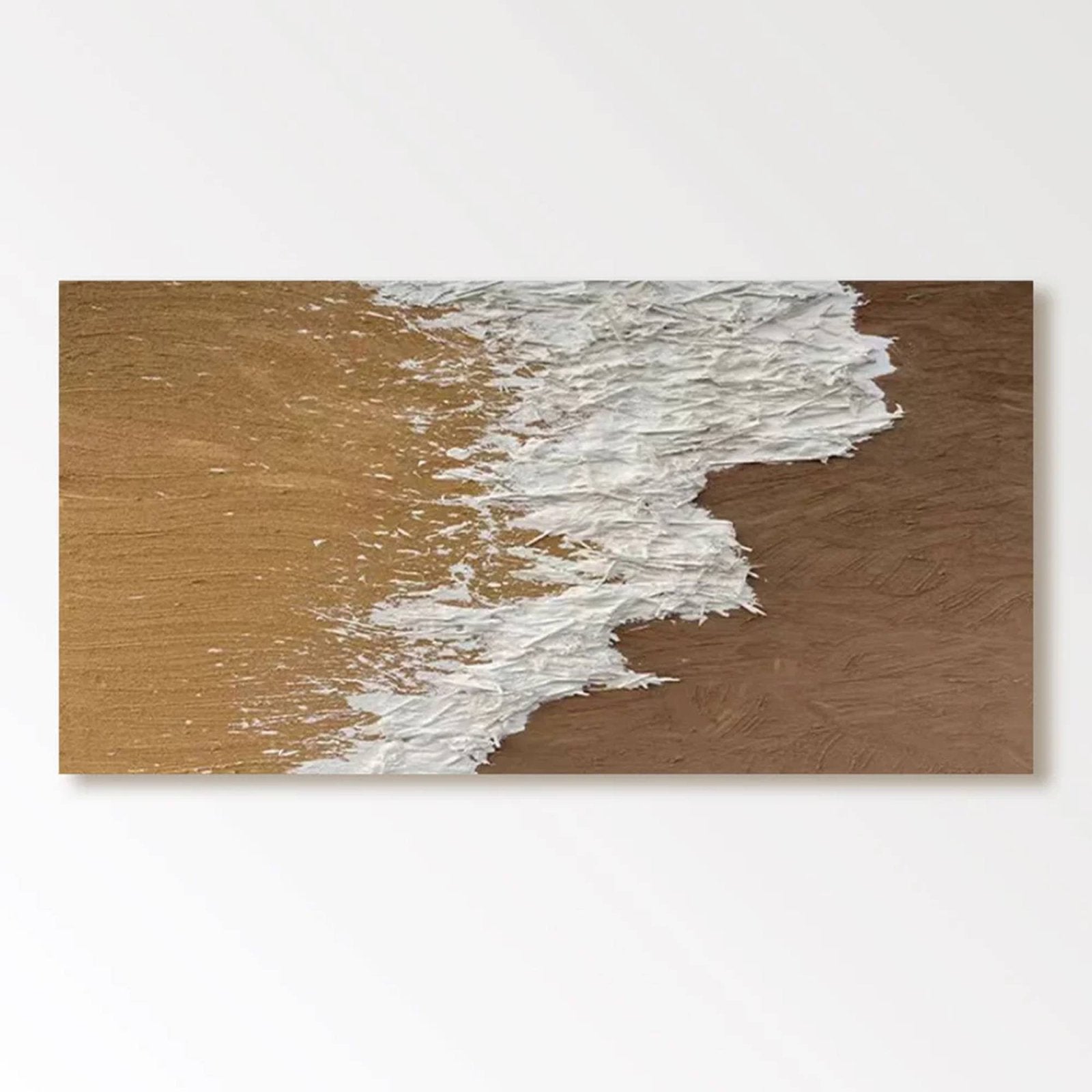 Abstract Plaster Wall Art "Sandy Surge"